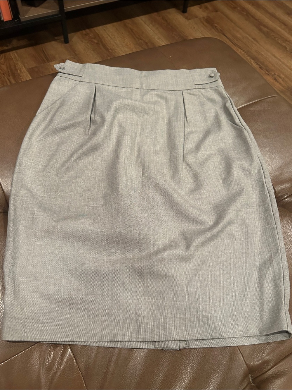 Forever 21 Light Gray High-Waist Pencil Skirt